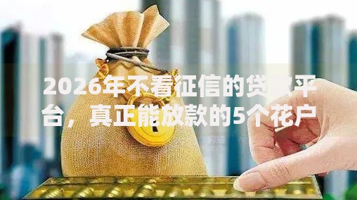 2026年不看征信的贷款平台,真正能放款的5个花户必下款的口子推荐 2026年不看征信的贷款平台,真正能放款的5个花户必下款的口子推荐