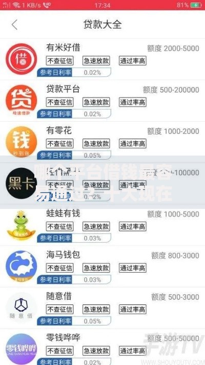 哪个平台借钱最容易通过?十大现在贷款平台好用推荐 哪个平台借钱最容易通过?十大现在贷款平台好用推荐