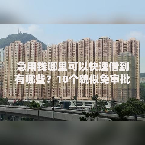 急用钱哪里可以快速借到有哪些?10个貌似免审批、不看负债查询的口子合集 急用钱哪里可以快速借到有哪些?10个貌似免审批、不看负债查询的口子合集