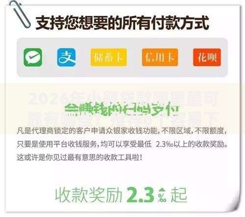 2026年小额贷款哪里最可靠有哪些？推荐6个容易下款的平台