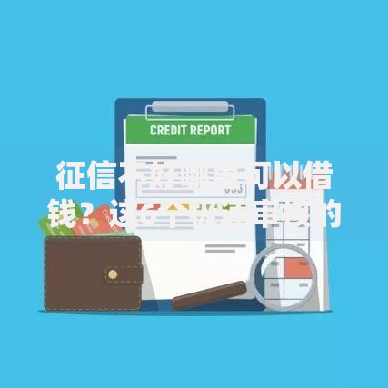 征信不好哪里可以借钱？这6个极速审核的网贷平台值得一试