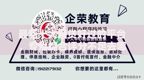 最新十大网贷好过的平台，专治综合评分不足去哪借钱