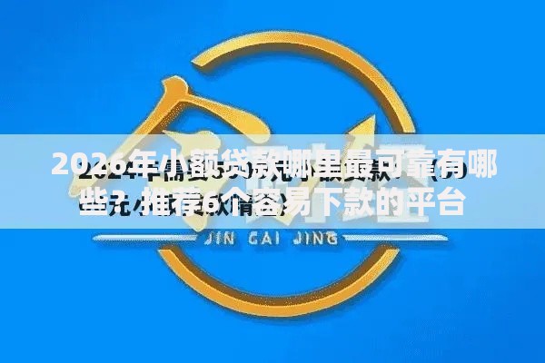2026年小额贷款哪里最可靠有哪些？推荐6个容易下款的平台