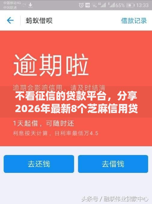 不看征信的贷款平台,分享2026年最新8个芝麻信用贷款平台 不看征信的贷款平台,分享2026年最新8个芝麻信用贷款平台