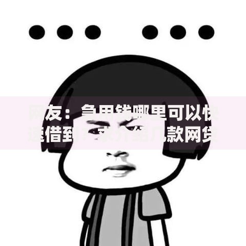 网友:急用钱哪里可以快速借到?求介绍几款网贷平台最好下款 网友:急用钱哪里可以快速借到?求介绍几款网贷平台最好下款