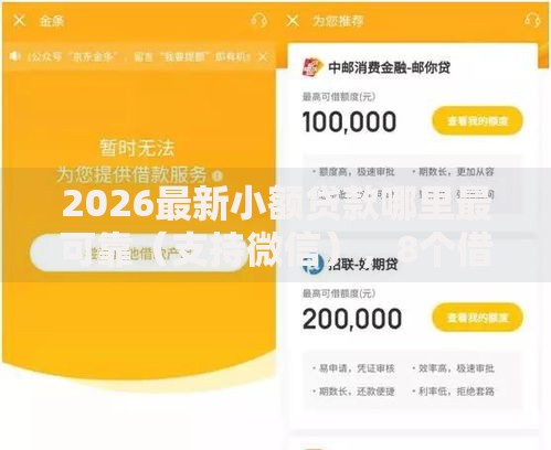 2026最新小额贷款哪里最可靠(支持微信),8个借款平台夜间无私分享 2026最新小额贷款哪里最可靠(支持微信),8个借款平台夜间无私分享