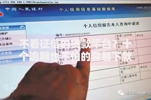不看征信的贷款平台?十个逾期也不怕的容易下款的贷款平台 不看征信的贷款平台?十个逾期也不怕的容易下款的贷款平台