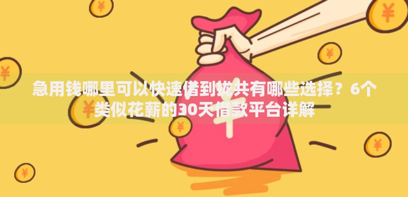急用钱哪里可以快速借到拢共有哪些选择?6个类似花薪的30天借款平台详解 急用钱哪里可以快速借到拢共有哪些选择?6个类似花薪的30天借款平台详解