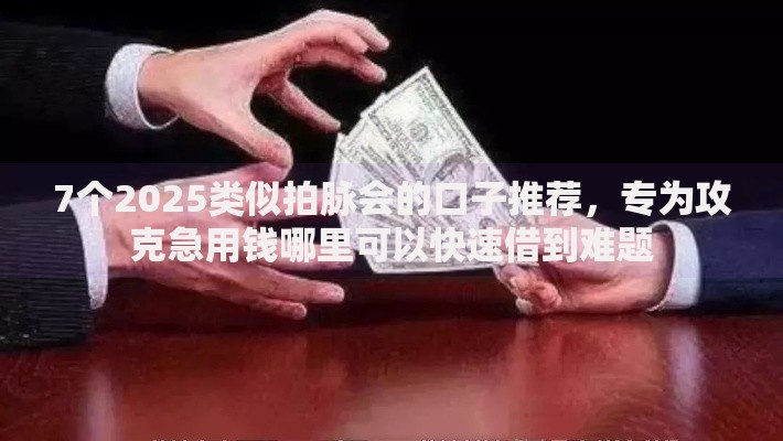 7个2025类似拍脉会的口子推荐，专为攻克急用钱哪里可以快速借到难题