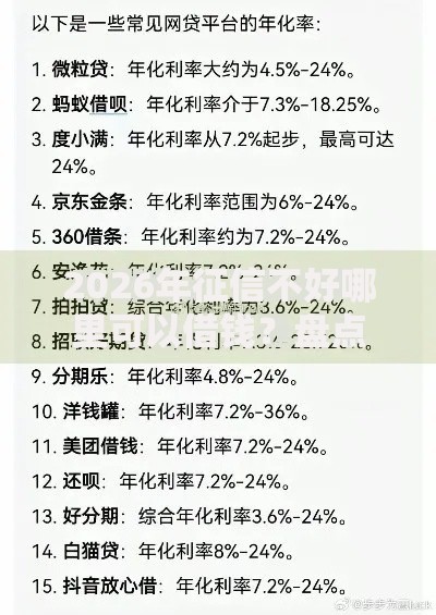 2026年征信不好哪里可以借钱?盘点十大靠谱融贷款平台 2026年征信不好哪里可以借钱?盘点十大靠谱融贷款平台