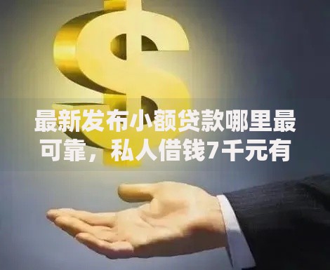 最新发布小额贷款哪里最可靠，私人借钱7千元有这8个渠道