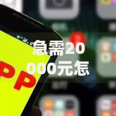 急需20000元怎么办?征信不好哪里可以借钱试试这5个无门槛平台 急需20000元怎么办?征信不好哪里可以借钱试试这5个无门槛平台