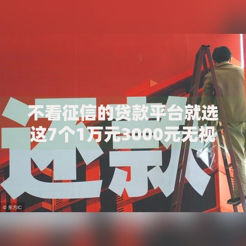 不看征信的贷款平台就选这7个1万元3000元无视一切必下款的口子