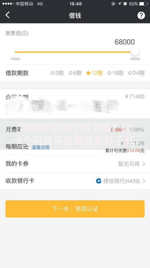 网贷平台哪个好下款？这5个网贷平台额度高好下款的可以试试