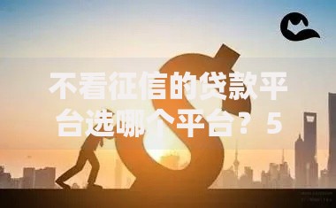 不看征信的贷款平台选哪个平台？5个在线小额贷款平台推荐
