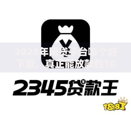 2026年网贷平台哪个好下款，真正能放款的10个百分百下款无视黑白户网贷软件推荐