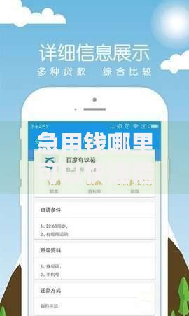 急用钱哪里可以快速借到拢共有哪些选择？10个可靠的小额贷款平台详解