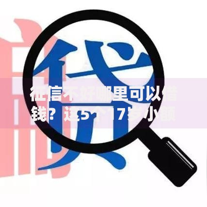征信不好哪里可以借钱?这5个17岁小额贷款平台可以试试 征信不好哪里可以借钱?这5个17岁小额贷款平台可以试试