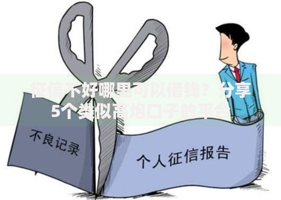 征信不好哪里可以借钱?分享5个类似高炮口子的平台 征信不好哪里可以借钱?分享5个类似高炮口子的平台