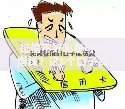 征信不好哪里可以借钱？这5个口子贷款值得一试