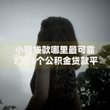 小额贷款哪里最可靠?这6个公积金贷款平台可以试试 小额贷款哪里最可靠?这6个公积金贷款平台可以试试