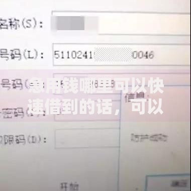 急用钱哪里可以快速借到的话,可以看看这8个容易下款的借钱平台 急用钱哪里可以快速借到的话,可以看看这8个容易下款的借钱平台