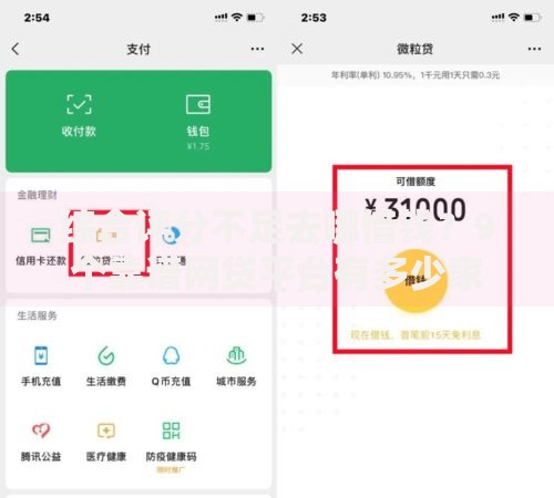 综合评分不足去哪借钱?9个靠谱网贷平台有多少家推荐 综合评分不足去哪借钱?9个靠谱网贷平台有多少家推荐