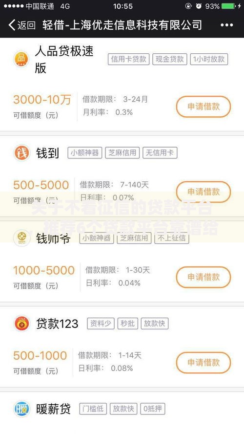 关于不看征信的贷款平台,推荐6个贷款平台靠谱给你 关于不看征信的贷款平台,推荐6个贷款平台靠谱给你