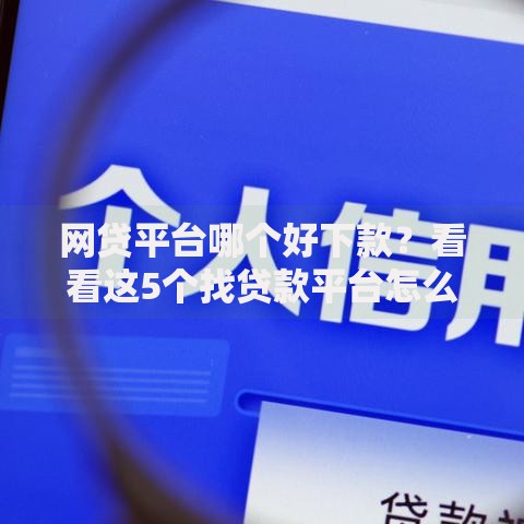 网贷平台哪个好下款?看看这5个找贷款平台怎么样 网贷平台哪个好下款?看看这5个找贷款平台怎么样