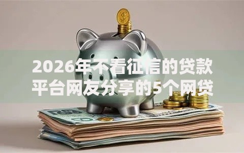 2026年不看征信的贷款平台网友分享的5个网贷平台推荐我觉得不错！