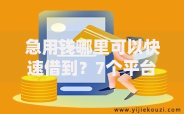 急用钱哪里可以快速借到？7个平台试试看哪个能下款