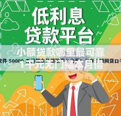 小额贷款哪里最可靠1千元无门槛本月借款平台力荐！分享小额网贷口子1千元无门槛借款