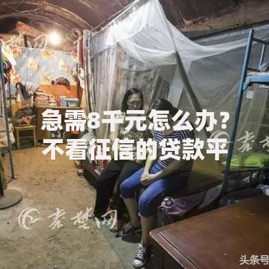 急需8千元怎么办？不看征信的贷款平台试试这7个无门槛平台