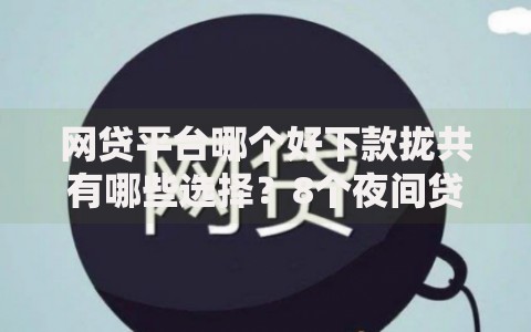 网贷平台哪个好下款拢共有哪些选择?8个夜间贷款秒审核秒下款的平台详解 网贷平台哪个好下款拢共有哪些选择?8个夜间贷款秒审核秒下款的平台详解